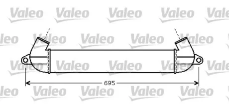 Інтеркулер FIAT DOBLO 1.3D/1.9D 03.01- Valeo 818712