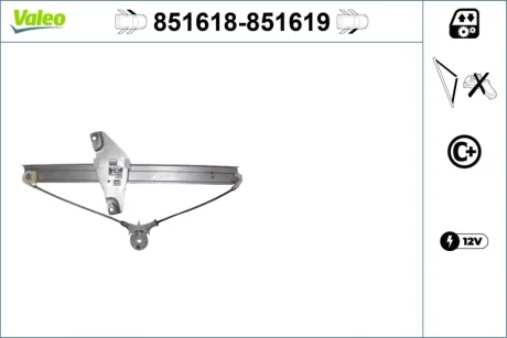 Склопідйомник Valeo 851618