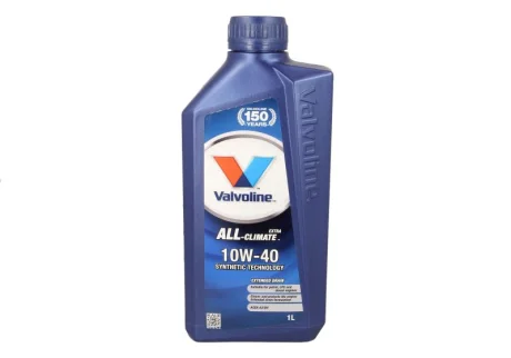 Моторна олива ALL CLIMATE (1L) 10W40 API CF SM SN FIAT 9.55535 D2 FIAT 9.55535 G2 PSA B71 2300 RENAULT RN 0700 RENAULT RN 0710 VW 502.00 VW 505.00 VALVOLINE ALL CLIMATE 10W40 1L