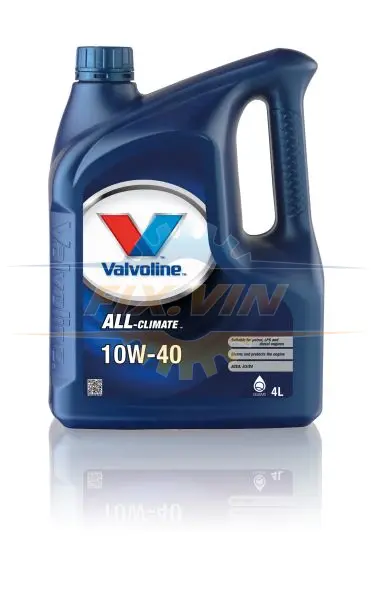 Моторна олива ALL CLIMATE (4L) 10W40 API CF SM SN FIAT 9.55535 D2 FIAT 9.55535 G2 PSA B71 2300 RENAULT RN 0700 RENAULT RN 0710 VW 502.00 VW 505.00 VALVOLINE ALL CLIMATE 10W40 4L (фото 1)