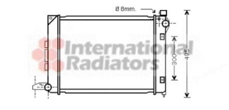 Радіатор охолодження двигуна LAND ROVER FREELANDER -06 Van Wezel 02002164