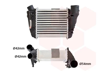 Інтеркулер AUDI A4 2.5D 01- (вир-во) Van Wezel 03004188