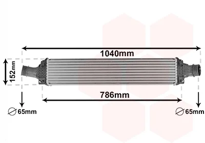 Інтеркулер AUDI A4 3.0D 15- (вир-во) Van Wezel 03014708