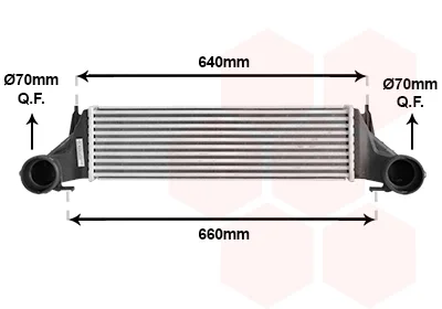 Інтеркулер BMW X5 E53 (вир-во) Van Wezel 06004421