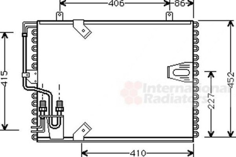 Конденсор кондиционера BMW 5/7 E34/E32 86-95 Van Wezel 06005183