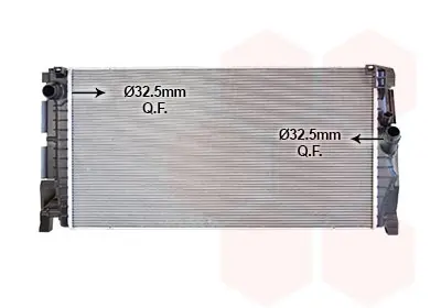 Радіатор охолодження BMW 1 F40/ 2 F44/X2 F39/ MINI COUNTRYMAN 2/17>23 (вир-во) Van Wezel 06012747 (фото 1)