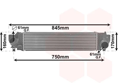 Інтеркулер BMW X1 F48 09/15 > 22 (вир-во) Van Wezel 06014702