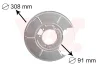 Защита тормозного диска BMW E36,E46 Rear Left (пр-во) Van Wezel 0646373 (фото 1)