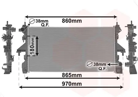 Радіатор охолодження CITROEN JUMPER/ FIAT DUCATO/ PEUGEOT BOXER 14+ Van Wezel 09012704 (фото 1)