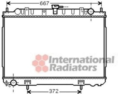 Радіатор охолодження X-TRAIL 22DCi MT AC 01- Van Wezel 13002241