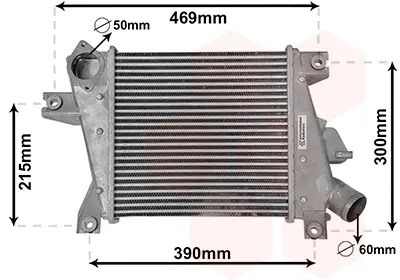 Інтеркулер NISSAN X-TRAIL (2001) 2.2 DCI (вир-во) Van Wezel 13014700 (фото 1)