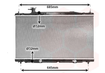 Радіатор охолодження CR-V 20i AT 06- (вир-во) Van Wezel 25002226