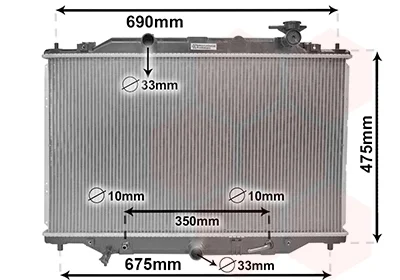 Радіатор охолодження MAZDA CX-5 2.2 D AT (вир-во) Van Wezel 27002274