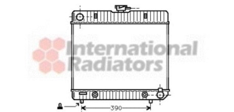 Радиатор охлаждения двигателя MB W123 23/28 AT 76-85 Van Wezel 30002043