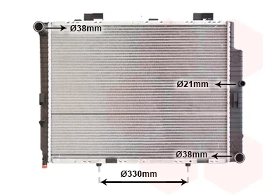 Радіатор охолодження MERCEDES E II (210) (вир-во) Van Wezel 30002287