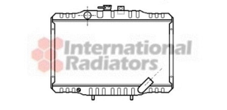 Радиатор охлаждения HYUNDAI H-1; MITSUBISHI L300 (пр-воVan Wezel) Van Wezel 32002062