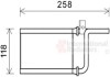 Радиатор отопителя MITSUBISHI PAJERO 2000 - Van Wezel 32006254 (фото 2)