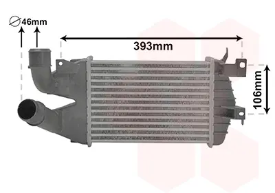 Інтеркулер OPEL ASTRA H/ OPEL ZAFIRA B (вир-во) Van Wezel 37004584 (фото 1)