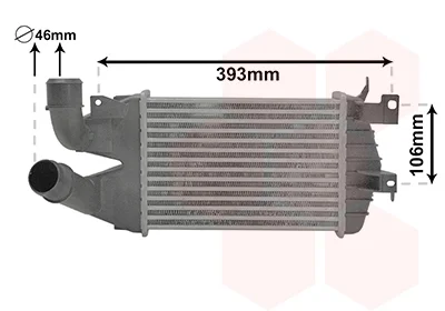 Інтеркулер OPEL ASTRA H/ OPEL ZAFIRA B (вир-во) Van Wezel 37004584
