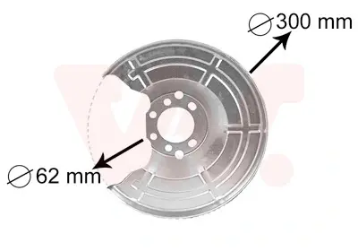 Захист гальмівного диска Opel Astra G,H / Meriva (вир-во) Van Wezel 3745371 (фото 1)