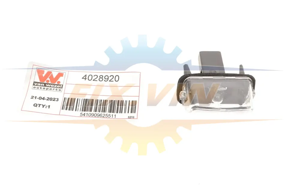 Ліхтар підсвітки номерного знаку CITROEN/ PEUGEOT Van Wezel 4028920 (фото 1)