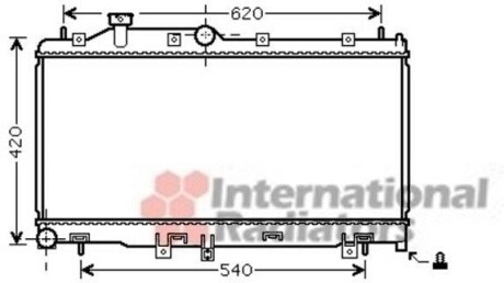 Радіатор охолодження LEGACY4/OUTB 20/25 MT 03- Van Wezel 51002065