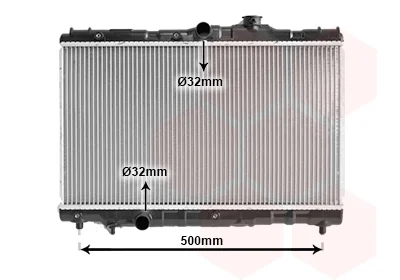Радіатор охолодження (вир-во) Van Wezel 53002115