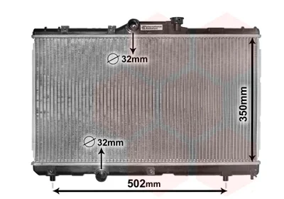 Радиатор охлаждения двигателя COROLLA AE101 MT 92-99 Van Wezel 53002147