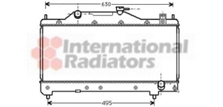 Радиатор охлаждения AVENSIS 16/18/20 MT 00- Van Wezel 53002283