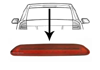 Додатковий стоп-сигнал SKODA OCTAVIA 04 > 08 Універсал. Для струменя омивача Van Wezel 7622929 (фото 1)