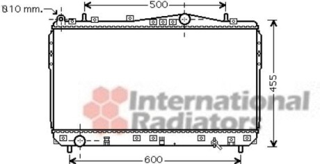 Радиатор охлаждения двигателя NUBIRA/LACETTI MT 03- 1,6-1,8 Van Wezel 81002073