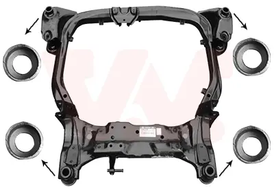 Подрамник передний HYUNDAI i30/ KIA CEED (Пр-во) Van Wezel 8207690 (фото 1)