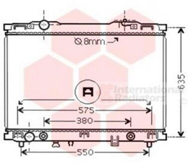 Радиатор охлаждения SORENTO 24i/35i AT 02-04 Van Wezel 83002057