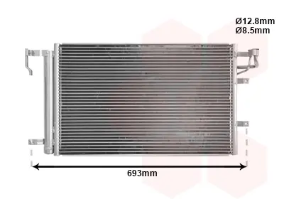Конденсор кондиционера CERATO ALL MT/AT 04- Van Wezel 83005093 (фото 1)
