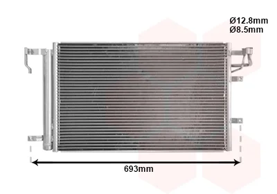 Конденсор кондиционера CERATO ALL MT/AT 04-  Van Wezel 83005093