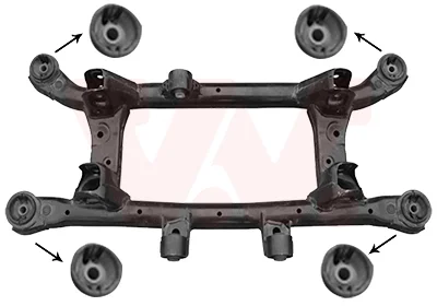 Подрамник задний HYUNDAI TUCSON только 4WD (Пр-во) Van Wezel 8381629