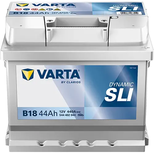 Акумулятор 12В 44Агод./440А (EN) Dynamic SLI (R+ стандартні клеми) 207x175x175 B13 - монтажний фланець 10.5мм (пусковий) VARTA 544402044K262 (фото 1)