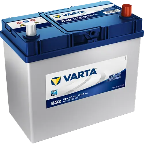 Акумуляторна батарея 45Ah/330A (238x129x227/+R/B00) Blue Dynamic B32 Азія VARTA 545156033 3132 (фото 1)