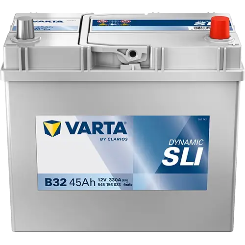 Акумулятор 12В 45Агод./330А (EN) Dynamic SLI (R+ стандартні клеми) 238x129x227 B00 - без монтажного фланця (пусковий) VARTA 545156033K262 (фото 1)