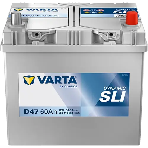 Акумулятор 12В 60Агод./540А (EN) Dynamic SLI (R+) 232x173x225 B00 - без монтажного фланця (пусковий) VARTA 560410054K262 (фото 1)