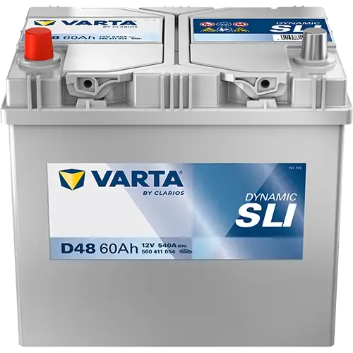 Акумулятор 12В 60Агод./540А (EN) Dynamic SLI (L+ стандартні клеми) 232x173x225 B00 - без монтажного фланця (пусковий) VARTA 560411054K262 (фото 1)