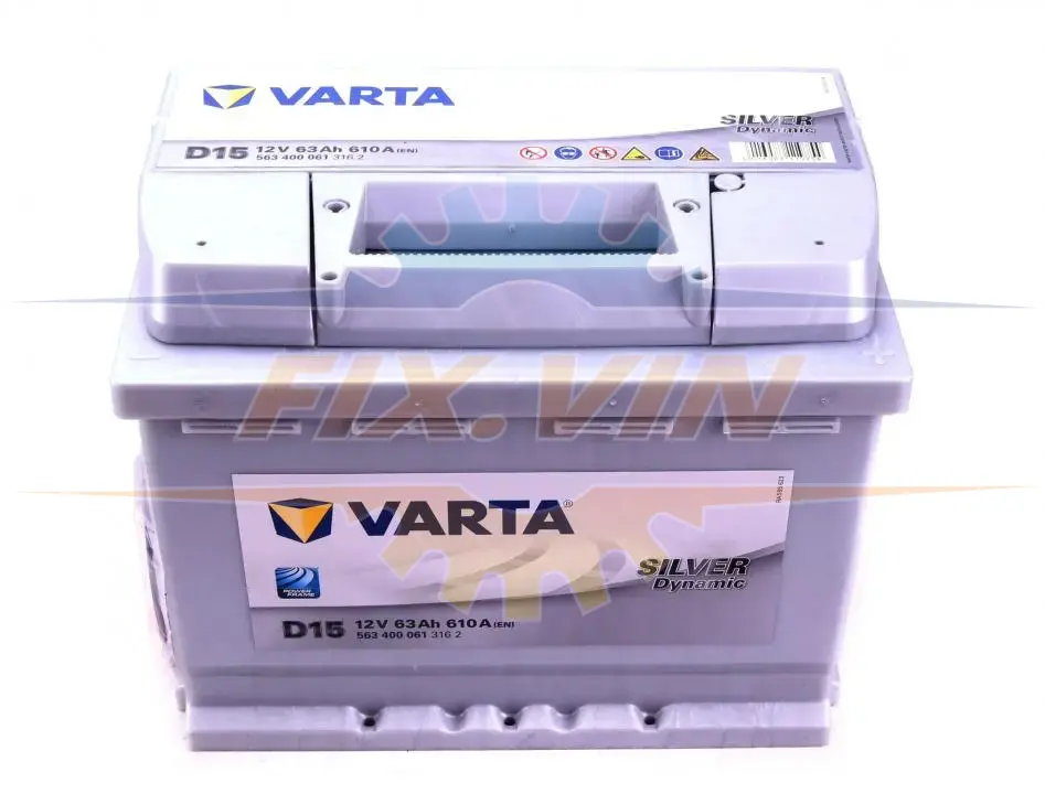 Стартерна батарея (акумулятор) VARTA 563400061 3162 (фото 1)