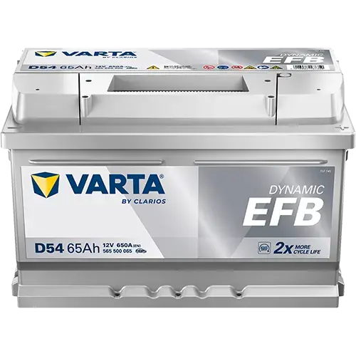 Акумулятор 12В 65Агод./650А (EN) Dynamic EFB START&STOP EFB (R+) 278x175x175 B13 - монтажний фланець 10.5мм VARTA 565500065K262 (фото 1)