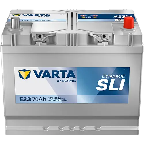 Акумулятор 12В 70Агод./630А (EN) Dynamic SLI (R+ стандартні клеми) 261x175x220 B01 - монтажний фланець 10.5мм (пусковий) VARTA 570412063K262 (фото 1)