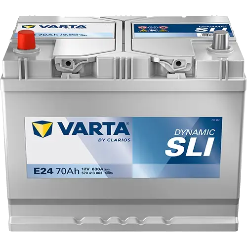 Акумулятор 12В 70Агод./630А (EN) Dynamic SLI (L+) 261x175x220 B01 - монтажний фланець 10.5мм (пусковий) VARTA 570413063K262 (фото 1)