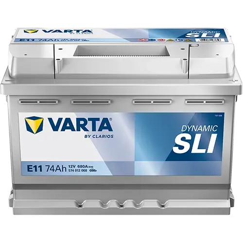 Акумулятор 12В 74Агод./680А (EN) Dynamic SLI (R+ стандартні клеми) 278x175x190 B13 - монтажний фланець 10.5мм (пусковий) VARTA 574012068K262 (фото 1)
