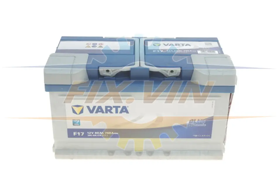 Акумуляторна батарея 80Ah/740A (315x175x175/+R/B13) Blue Dynamic F17 VARTA 580406074 3132 (фото 1)