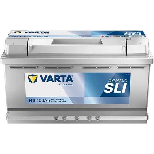Акумулятор 12В 100Агод./830А (EN) Dynamic SLI (R+) 353x175x190 B13 - монтажний фланець 10.5мм (пусковий) VARTA 600402083K262 (фото 1)