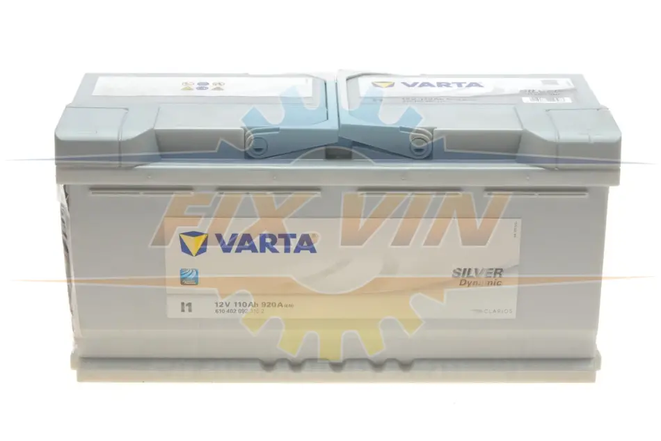 Акумуляторна батарея 110Ah/920A (393x175x190/+R/B13) Silver Dynamic l1 VARTA 610402092 3162 (фото 1)