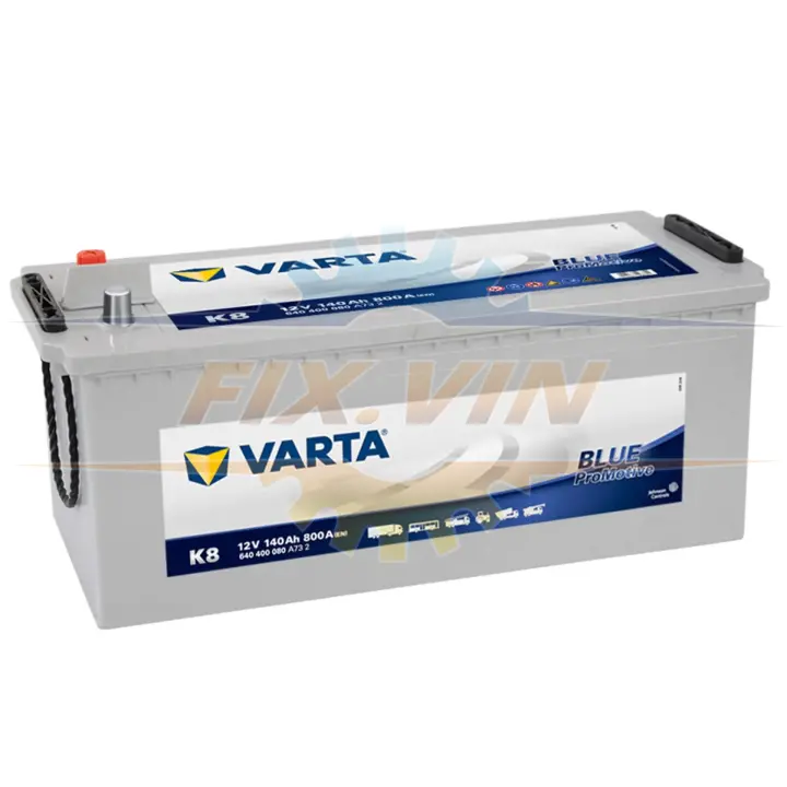 Акумулятор 140Ah-12v PM Blue(K8) (513x189x223),полярність зворотна (3),EN800 VARTA 640 400 080 (фото 1)